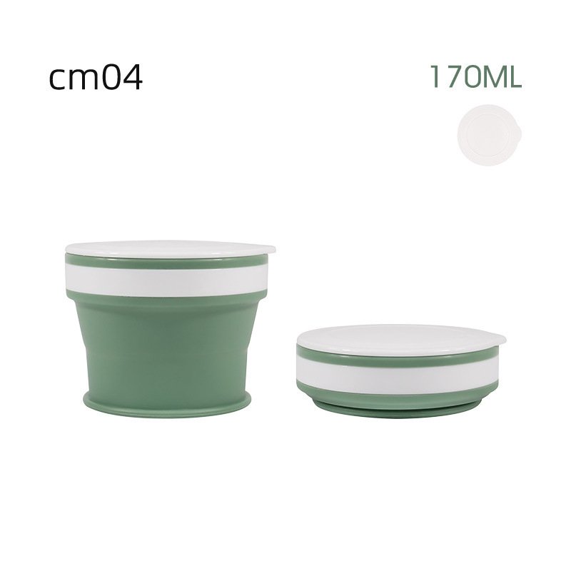 

Складные чашки 170/270/350 мл, кружка для питья с крышкой, силиконовая дорожная складная чашка, выдвижная цветная портативная уличная чашка