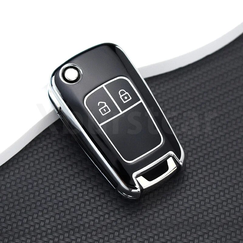 

Чехол для автомобильного ключа из ТПУ, брелок для Chevrolet Aveo Prism Spark Trax Cruze для Opel Insignia Astra J Zafira Corsa D Mokka Meriva
