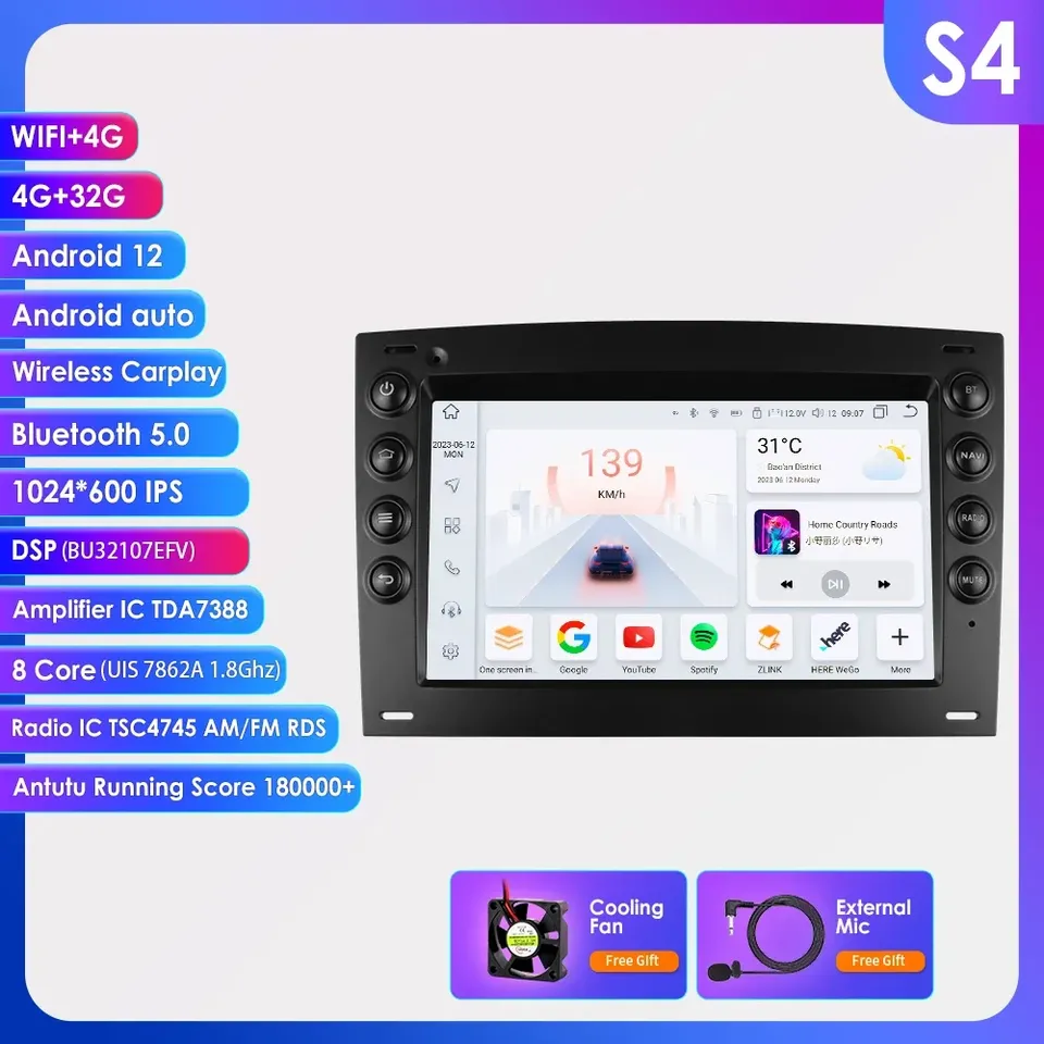 

7862 Android авто радио для Renault Megane 2 2002-2009 автомобильный радиоприемник мультимедийный видеоплеер GPS стерео Carplay DSP 2din головное устройство