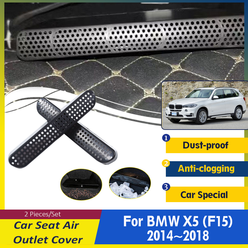 

Чехлы для автомобильных воздуховыпускных отверстий для BMW X5 F15 2014 2015 2016 2017 2018 ABS под сиденьем кондиционер молдинги защита автомобильные аксессуары