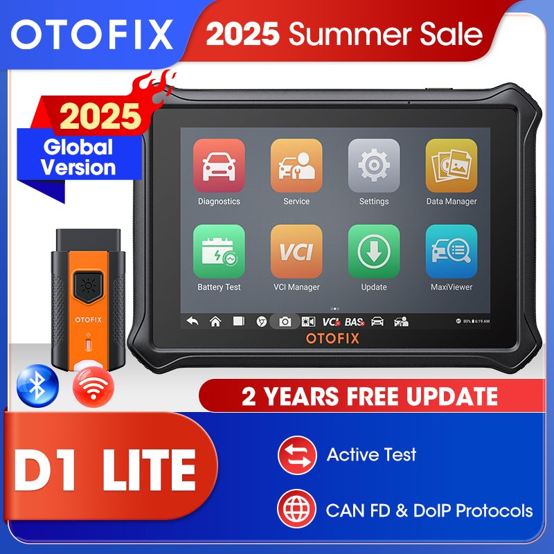 

OTOFIX D1 Lite Bluetooth Автомобильный диагностический инструмент OBD2 Сканер Двунаправленный автомобильный сканер 2-летнее бесплатное обновление Активный тест