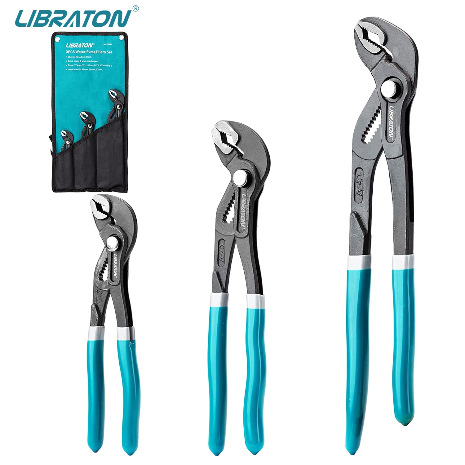 

Libraton Плоскогубцы для водяного насоса 3 шт.