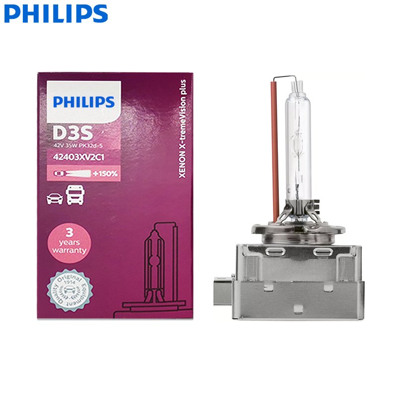 

Philips X-treme Vision Plus D3S XV2 4800K + 150% ярко-белая ксеноновая лампа HID автомобильная оригинальная лампа Германия 42403XV2C1, 1 шт.