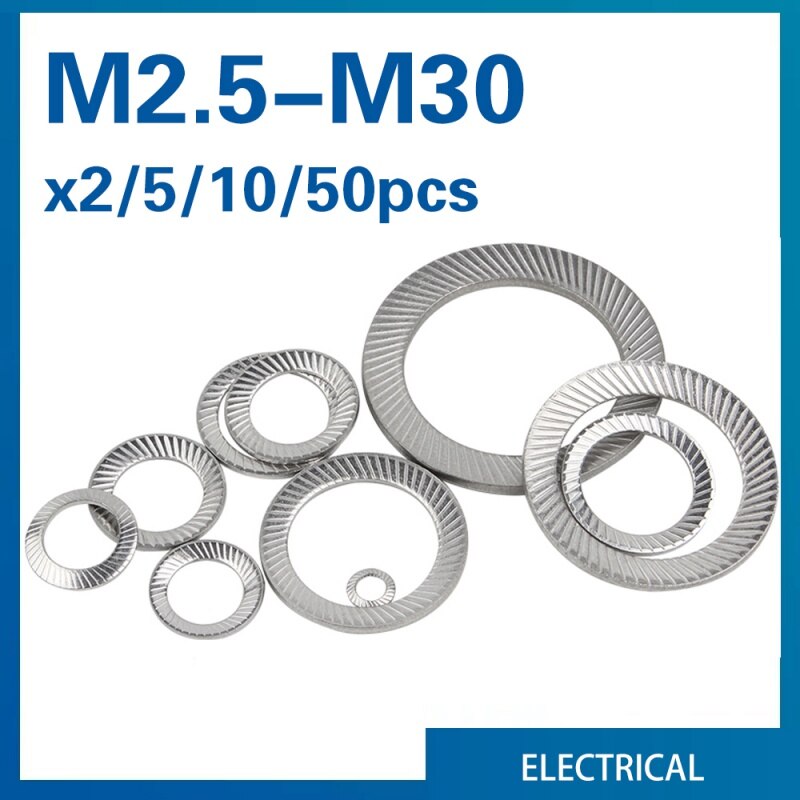 

Стопорные шайбы DIN9250 XMSJ из нержавеющей стали M2.5-M30