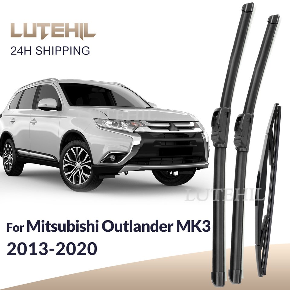 

Для Mitsubishi Outlander MK3 2013-2020 2014 2015 стеклоочиститель передние и задние щетки стеклоочистителя лобовое стекло щетки для окон 26 "+ 18" + 12"