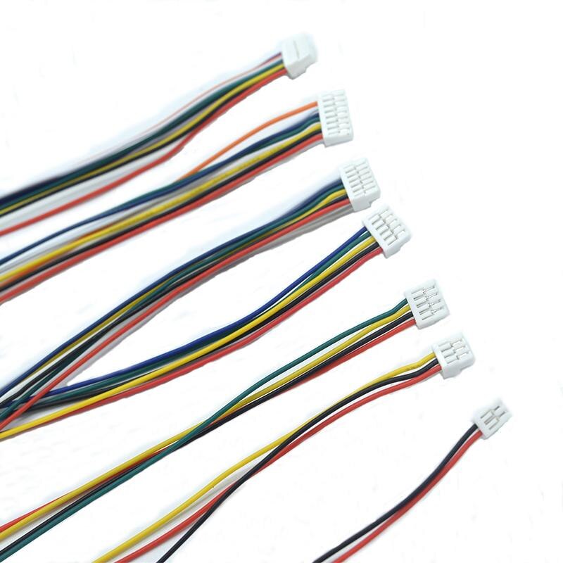 

10 шт. 2P 3P 4P 5P 6P 7P 8PIN Micro JST GH 1,25 Штекерный разъем с проводными кабелями 150 мм один разъем 28AWG