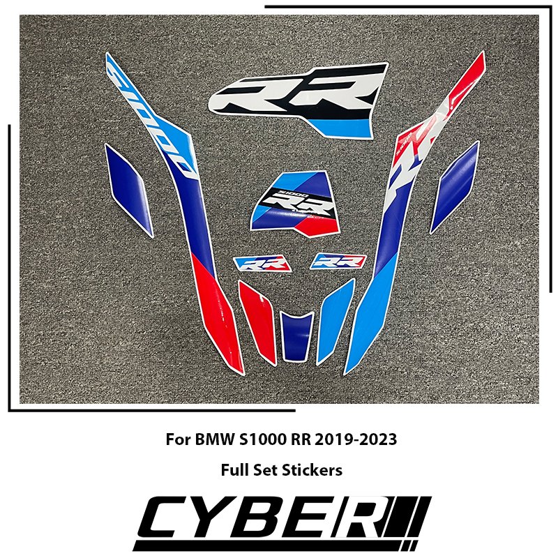 

Для BMW S1000RR 2019-2023 наклейка на обтекатель, наклейка на левый и правый обтекатель, 19-23 новый S1000RR RR 2023