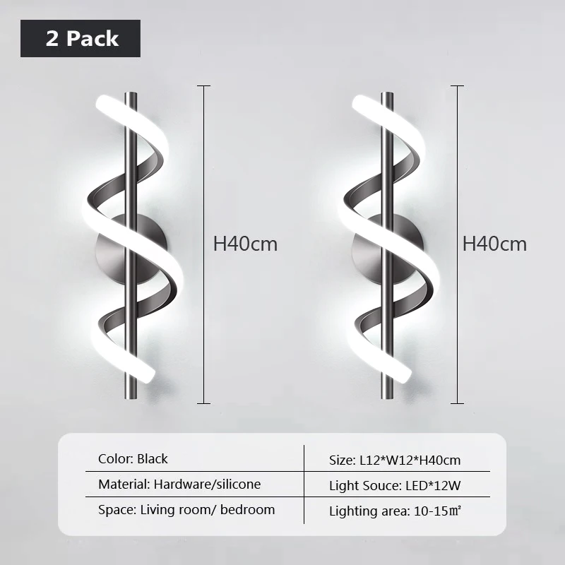 

DARHYN Настенный светильник LED черный/белый