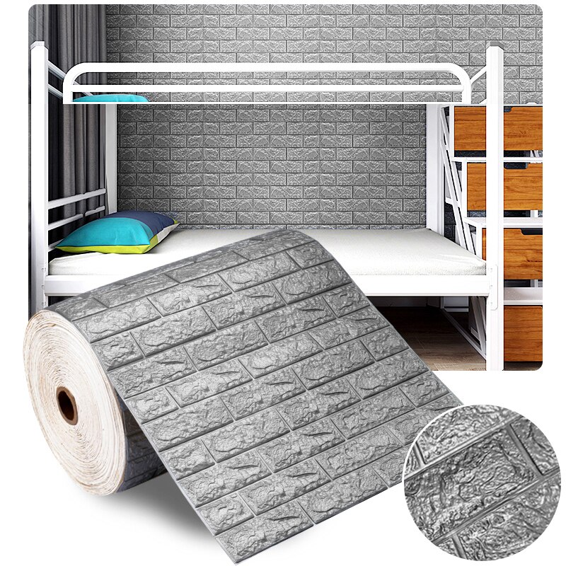 

Виниловые обои 3D кирпич 70x100 см