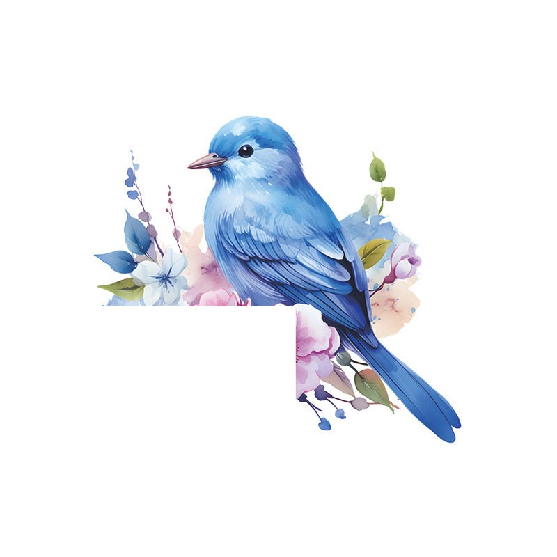 

Съемная наклейка для переключателя Flowers and birds из ПВХ