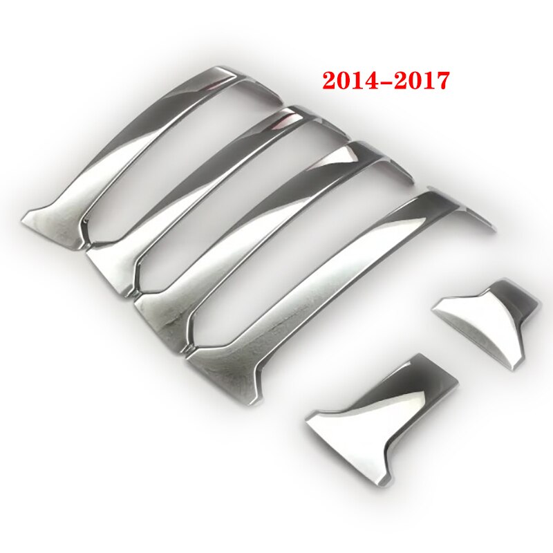 

Для Toyota Land Cruiser 150 Prado LC150 FJ150 2010-2014 2015 2016 2017, накладки на переднюю решетку, защита бампера, хромированный Стайлинг автомобиля