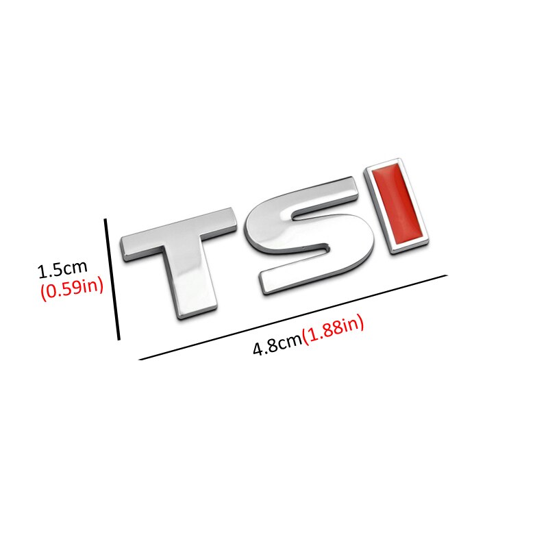 

Металлическая 3d-эмблема TSI для бокового брызговика автомобиля, заднего багажника, значок-наклейка для Volkswagen Sagitar, Golf Magotan Polaris Boracay Passat