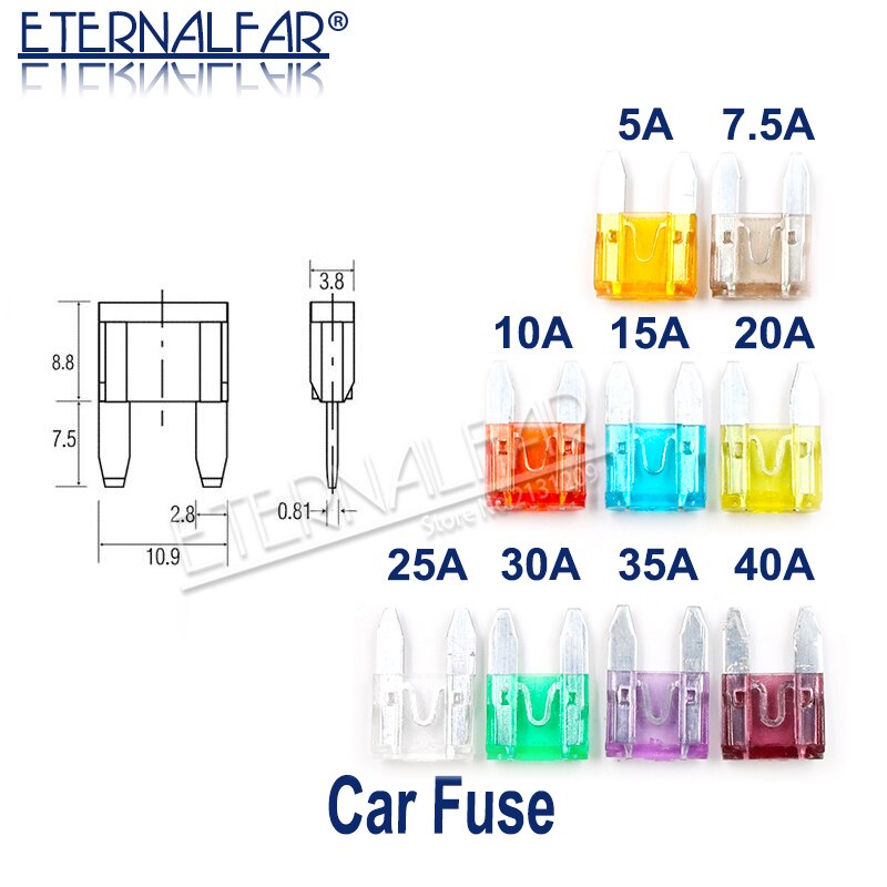 

Автомобильные предохранители ETERNALFAR 5 шт., 2A-40A