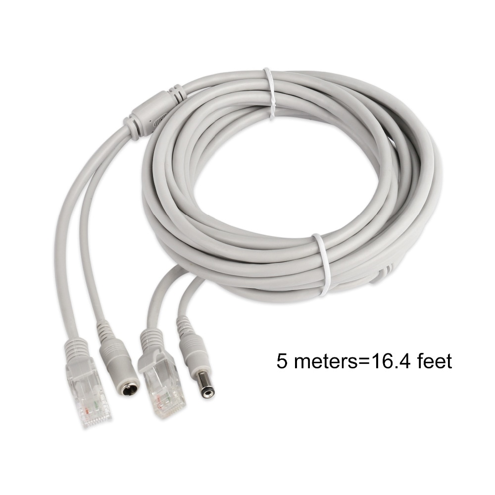 

Кабель питания и Ethernet для IP-камеры 5м/10м/15м/20м/30м