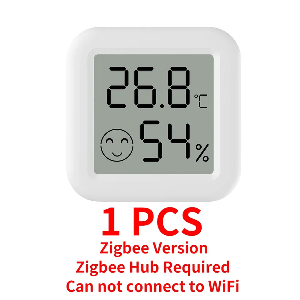 

Датчик температуры и влажности Tuya Zigbee, приложение, термометр с дистанционным управлением через Smart Life для умного дома, работы с яндексами Alexa