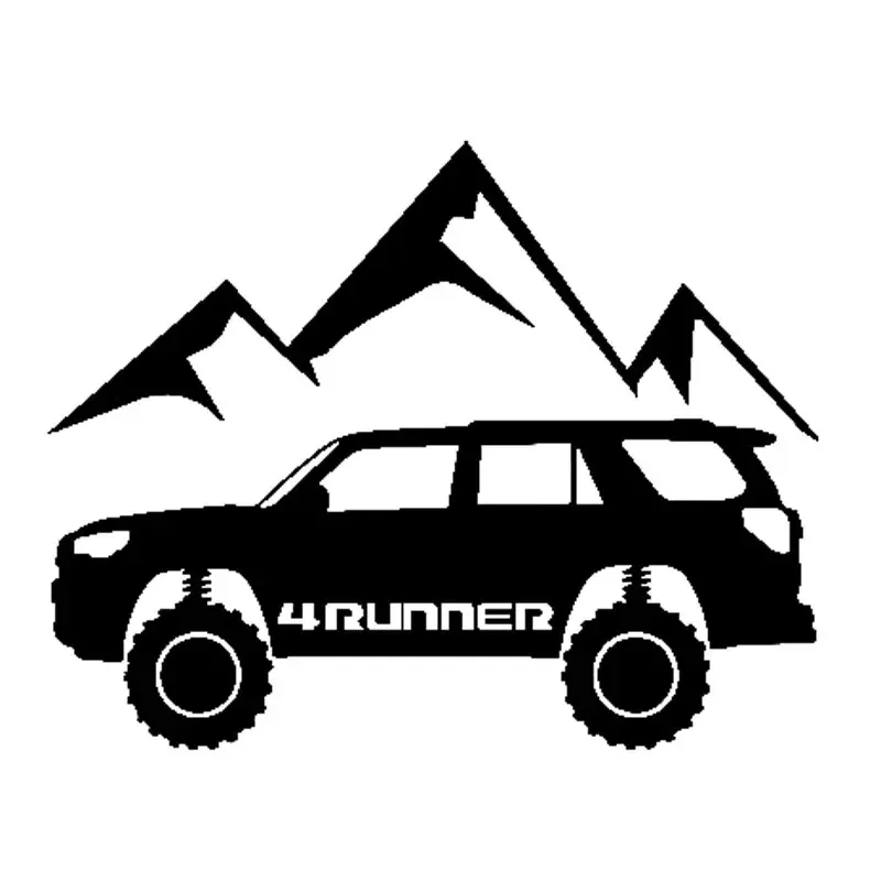 

Интересная виниловая наклейка 4 runner на окно, покрытая шикарными холмами, 18,3 см * 14,4 см