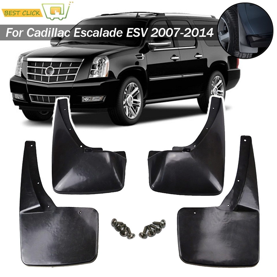 

Автомобильные брызговики для Cadillac Escalade ESV без двойного выхлопа 2007, 2008, 2009, 2010, 2011, 2012, 2013, 2014, брызговики, брызговики
