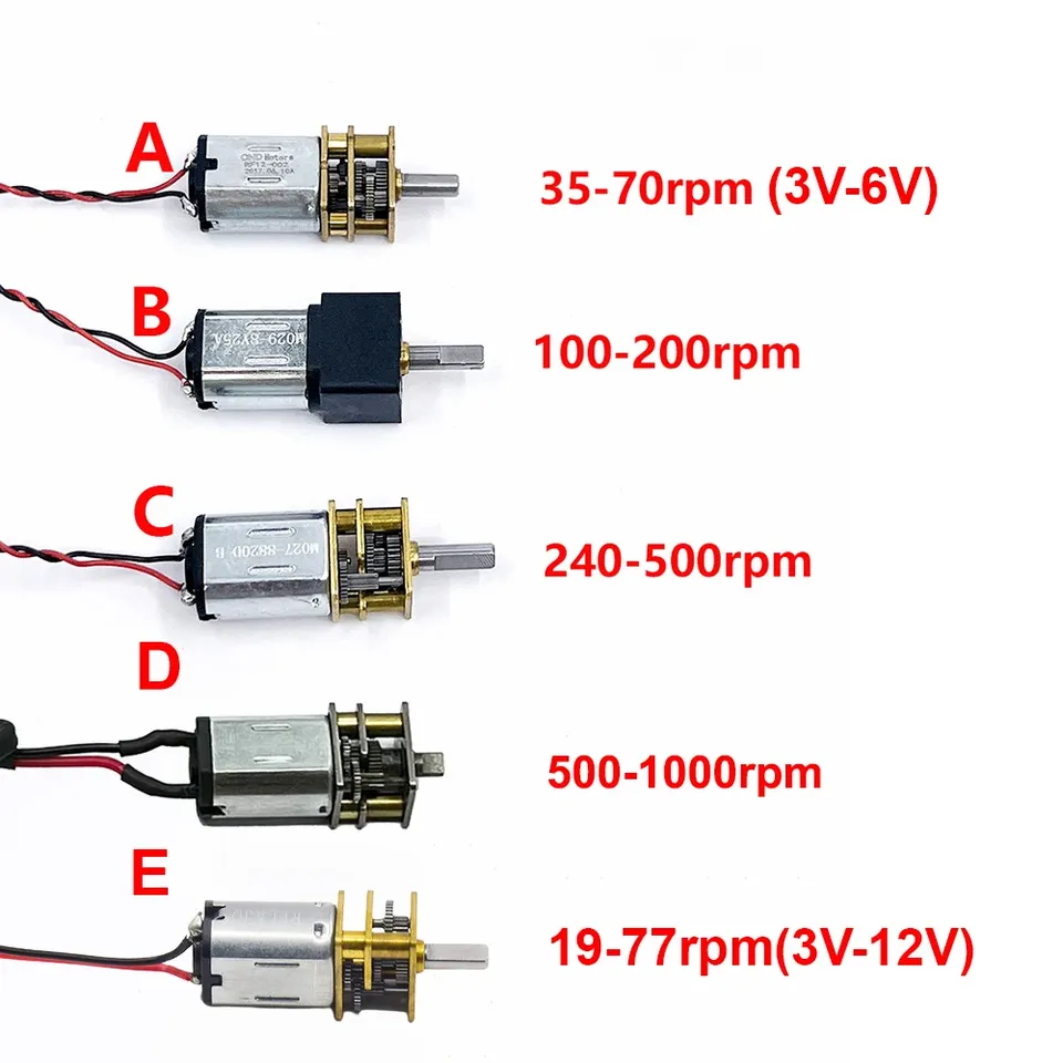 

Редукторный двигатель GA12-N20 3-6В