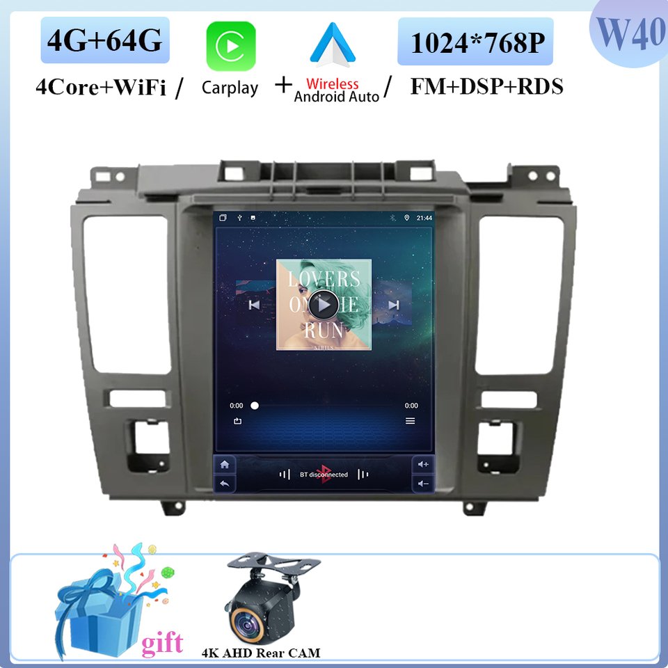 

Для Nissan Tiida Versa 2004-2013 беспроводной Carplay Android 15, вертикальный экран, 9,7 дюйма, автомобильный радиоприемник, GPS, мультимедийный плеер, авто стерео
