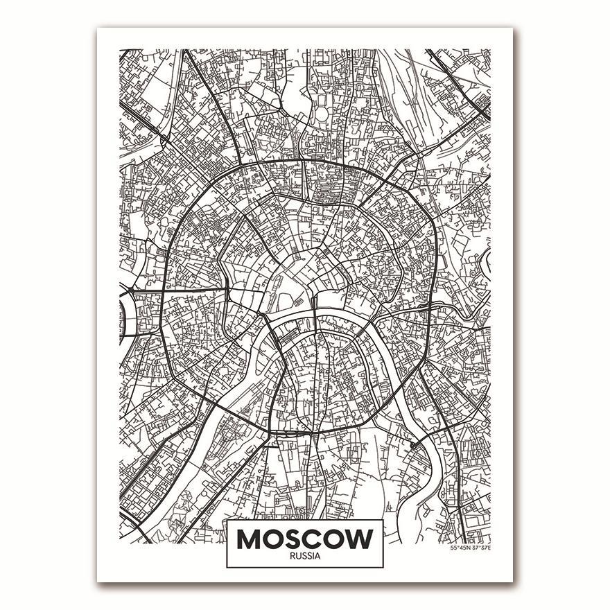 

Настенная картина AliPaint "Карта городов"