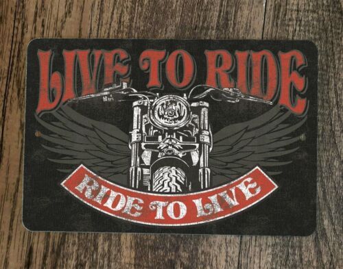 

Металлический стенной знак Live To Ride Ride To Live 20x30 см