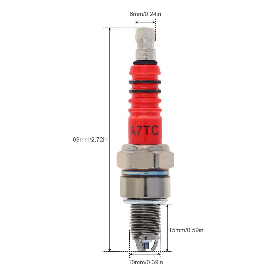 

D8TC A7TC 3-электродная свеча зажигания для мотоцикла, подходит для Honda Yamaha D8EA D8RC DR8EA D7EA T2197 50cc 70cc 90cc 110cc 125cc