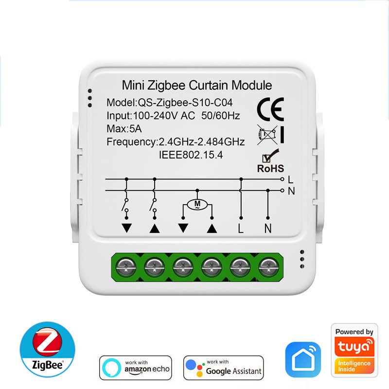 

Модуль умного переключателя штор Tuya Zigbee