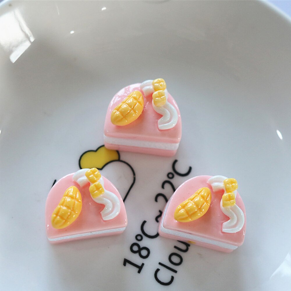 

Кабошоны из канифоли 3D фруктовый торт, набор из 10 штук