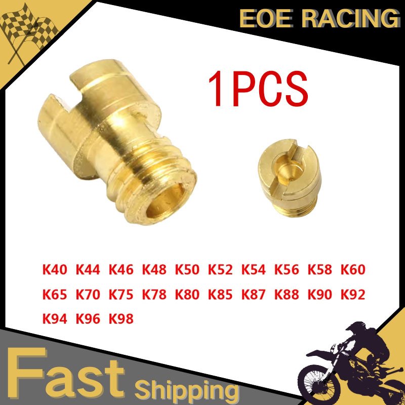 

1 шт. основная жиклера карбюратора для M4 GY6 49cc 50cc 80cc 100cc 125cc CVK 24 26 PZ19 139QMB 139QMA 40 # -98 # 4-тактная насадка для карбюратора скутера