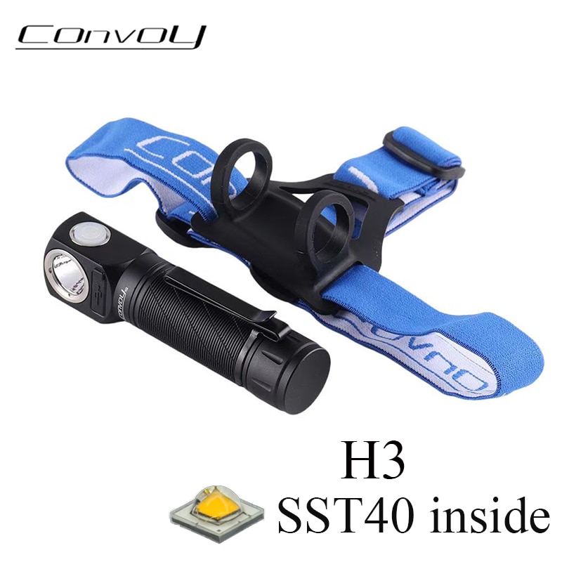 

Фонарик Convoy H3 SST40 черный