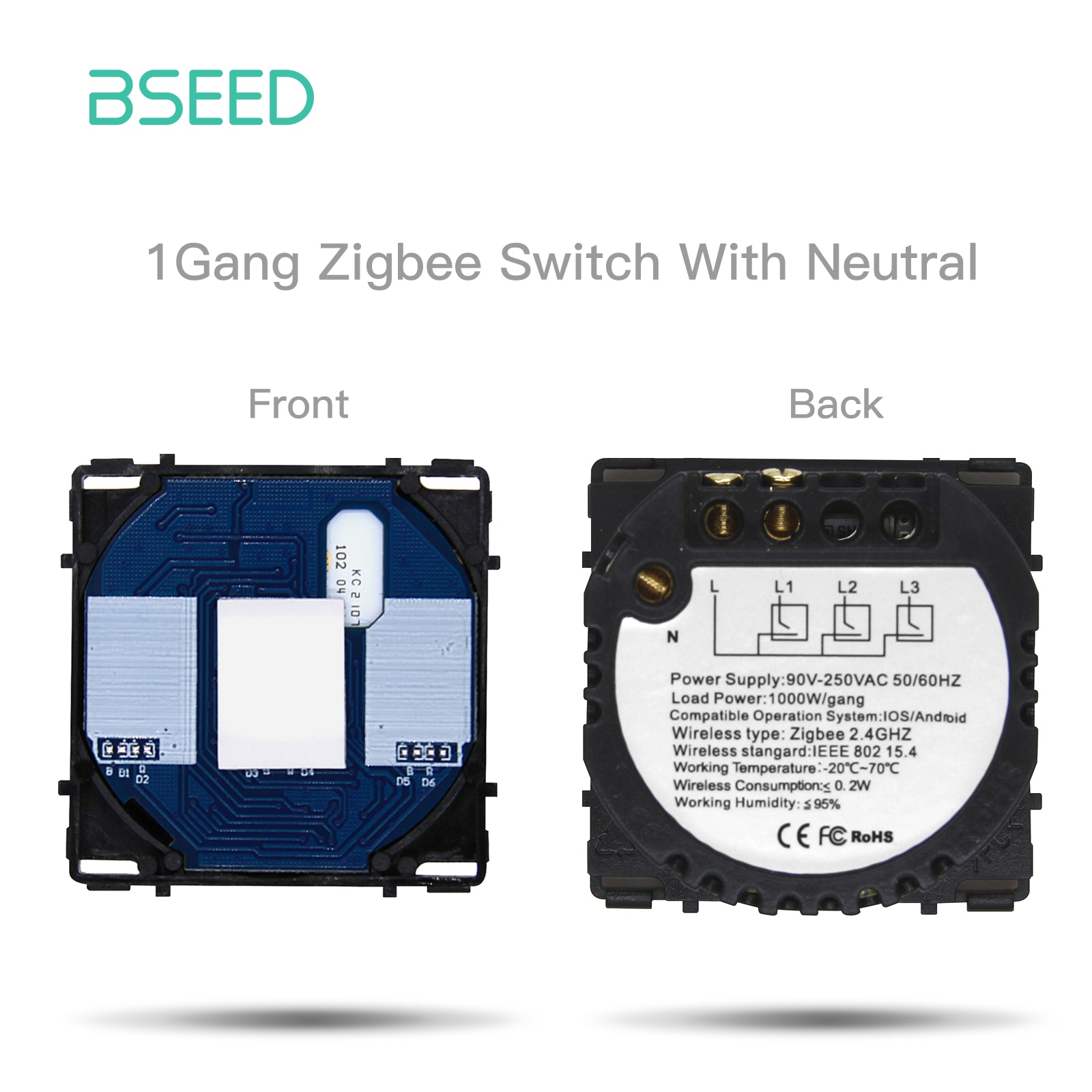 

БSEED Умный настенный переключатель Zigbee