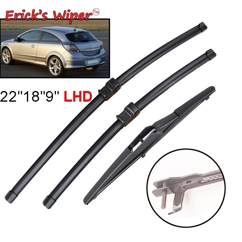 

Комплект щеток стеклоочистителя Erick's Wiper LHD для Opel Astra H GTC, 3 двери, 2004-2019, лобовое стекло, 22 "18" 9 дюймов