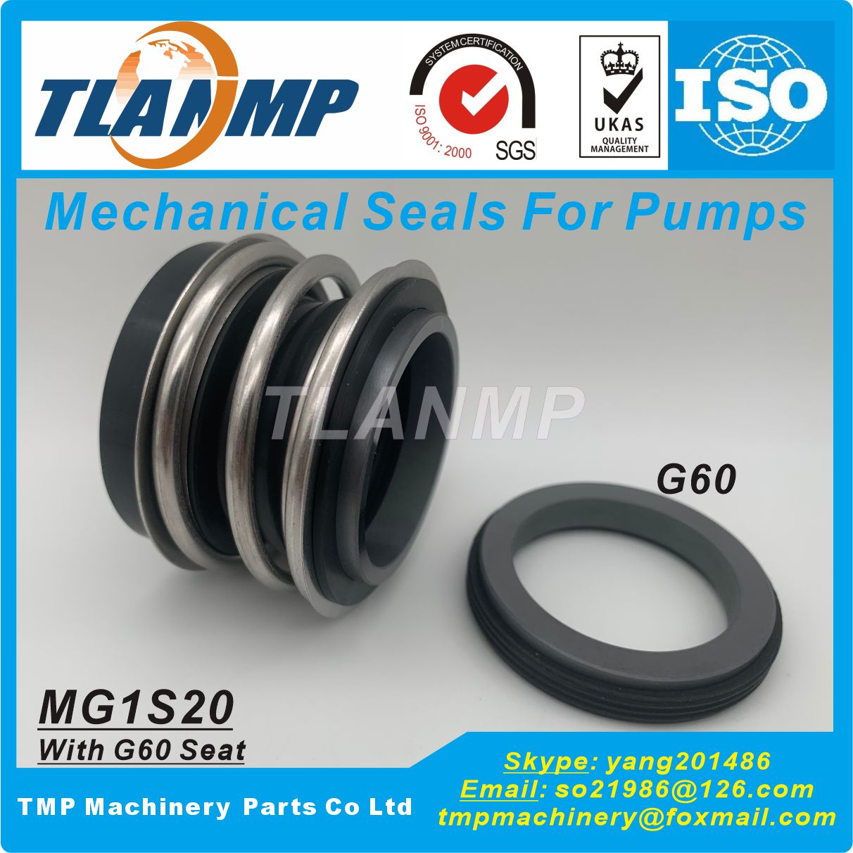 

MG1S20/22-G6, MG1S20/22-G60, MG1S20/22-G50, MG1S20-22 Механические уплотнения TLANMP (поворотная рабочая длина: L1 = 25 мм)