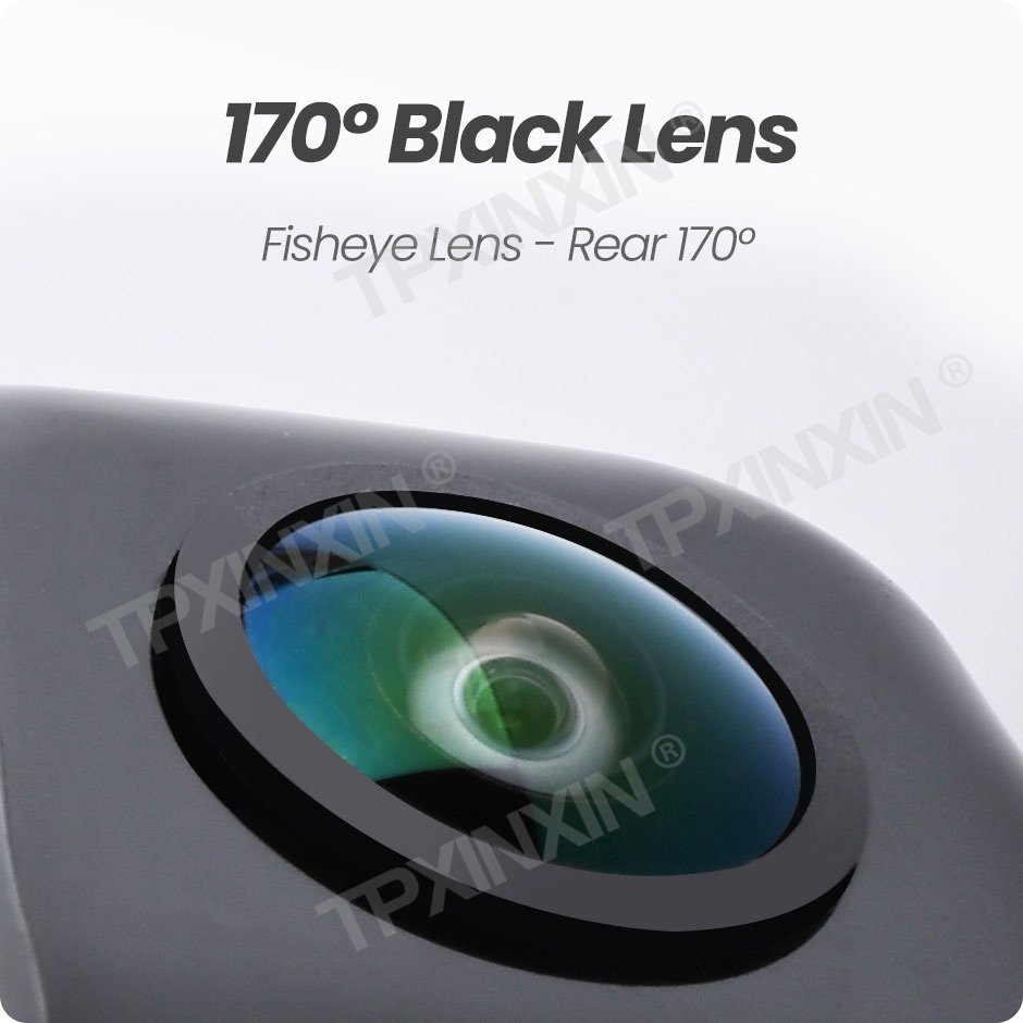 

Автомобильная камера заднего вида TPXINXIN 2025 года 1080P 170 ° AHD Full HD ночного видения обратная камера «рыбий глаз» для парковки автомобиля черный 6-пленочный объектив