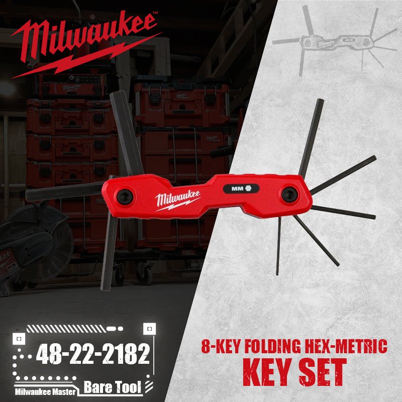 

Milwaukee 48-22-2182 Набор складных шестигранных ключей 8 шт.