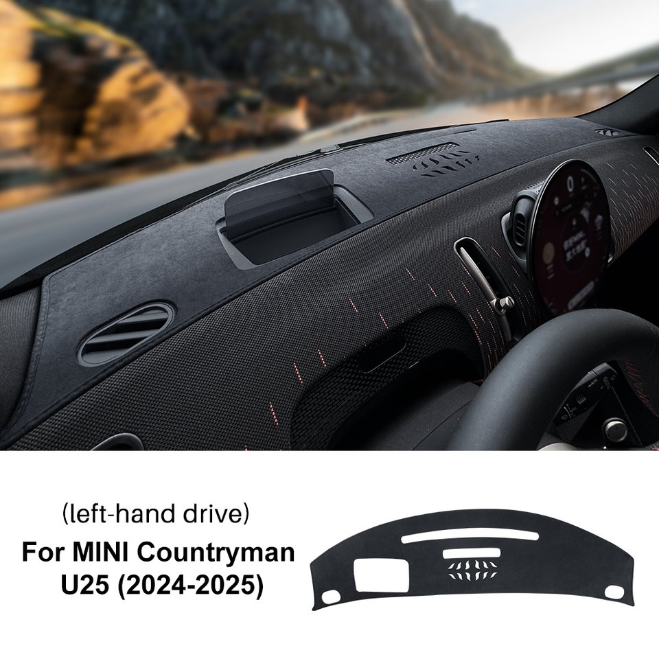 

Для BMW Mini Cooper U25 Countryman 2024 2025 приборная панель автомобиля противоударная накладка внутренняя защитная замшевая фланелевая аксессуары Стайлинг