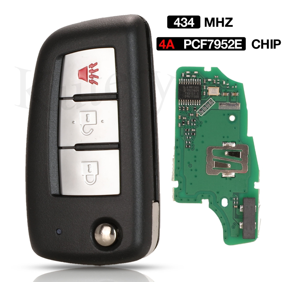 

Kutery 2/3 кнопки 433 МГц id4a PCF7952M раскладной дистанционный ключ для Nissan Qashqai J11 Pulsar C13 Juke F15 X-Trail T32 Micra CWTWB1G767