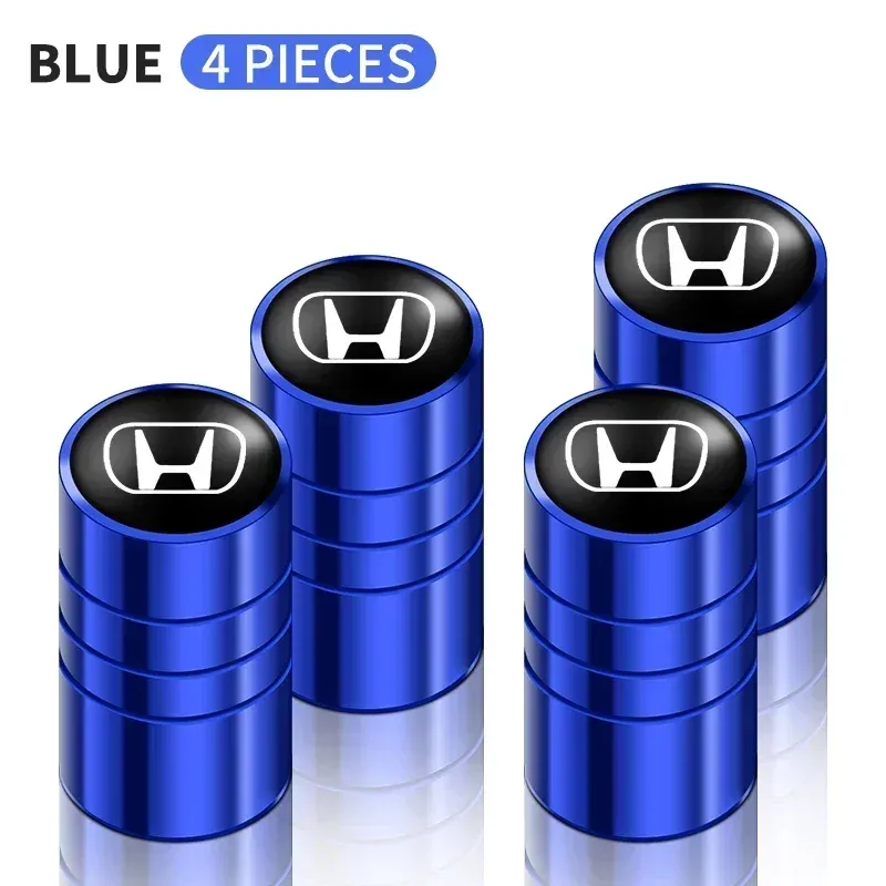 

4 шт., колпачки с логотипом автомобиля, колпачки для штока клапана для Honda Civci FIT CRV Accord Jazz HRV Dio Stepwgn Prelude Odyssey City CRX Pilot