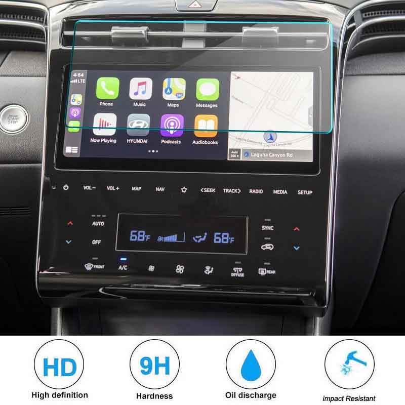 

Защитная пленка для экрана из закаленного стекла для Hyundai Tucson NX4 2021, автомобильное радио, навигация, интерьер автомобиля, GPS-навигация