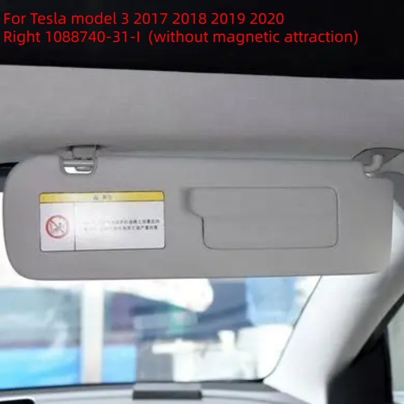 

Солнцезащитный козырек для Tesla Model 3 Model Y 2017-2023, переднее лобовое стекло автомобиля, внутренний солнцезащитный козырек, левое и правое зеркало для макияжа, оригинальное