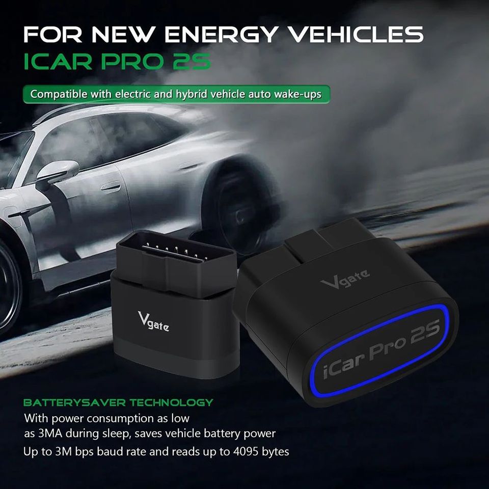 

НОВЫЙ автомобильный OBD-сканер Vgate iCar Pro 2S ELM327 Bluetooth 5.3 V2.3, обновленный автомобильный диагностический инструмент EV BimmerCode для IOS Android ПК