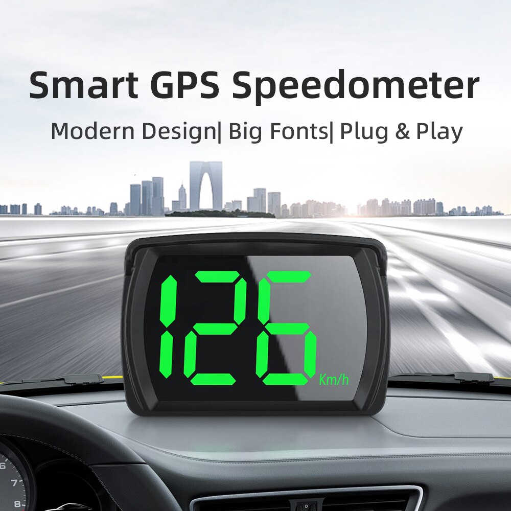 

Y03 GPS HUD цифровой спидометр автомобильный проекционный ЖК-дисплей KMH напоминание метр аксессуары для электроники большая скорость шрифта для всех автомобилей