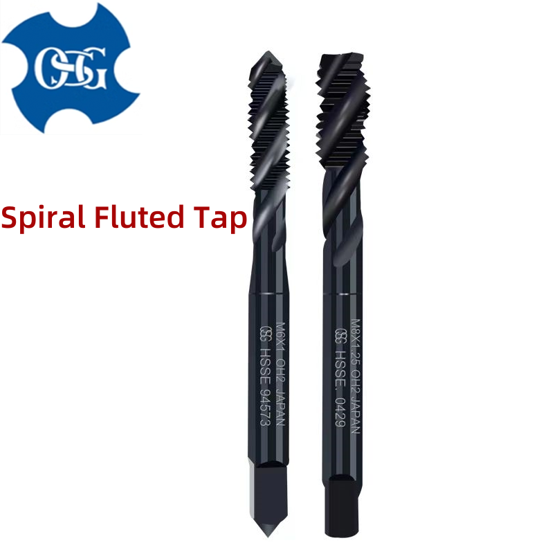 

1 шт., Япония OSG HSSE INOX, метрические спиральные остроконечные метчики, метчики с резьбой для глухих отверстий, метчики для стали M2M3M4M5M6M8M10m12-M20