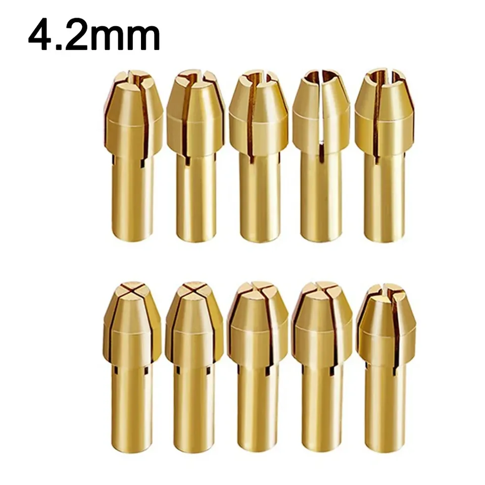 

10 шт., латунные цанговые патроны 4,2/4,8 мм для Dremel
