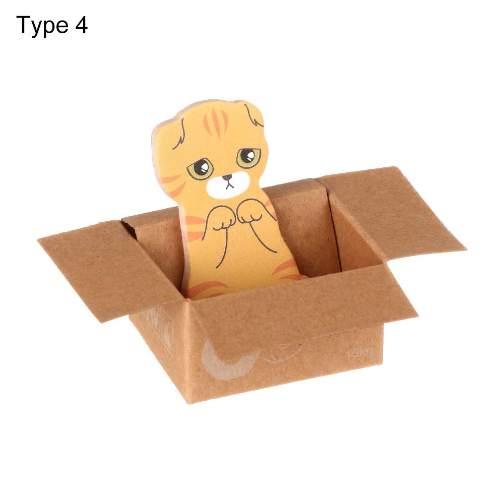 

Мультяшные липкие заметки "Кот в коробке", 40 шт
