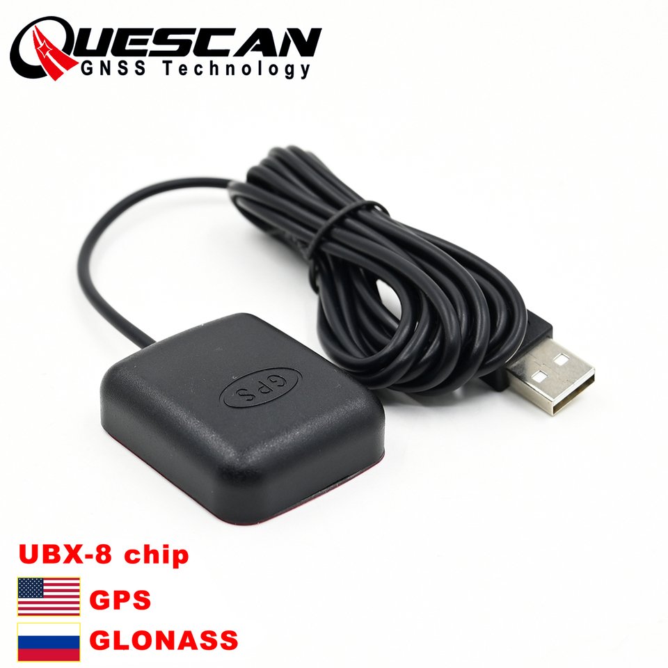 

Quescan Двойной режим Windows Android USB ГПС ГЛОНАСС приемник Антенна M8030 NMEA USB
