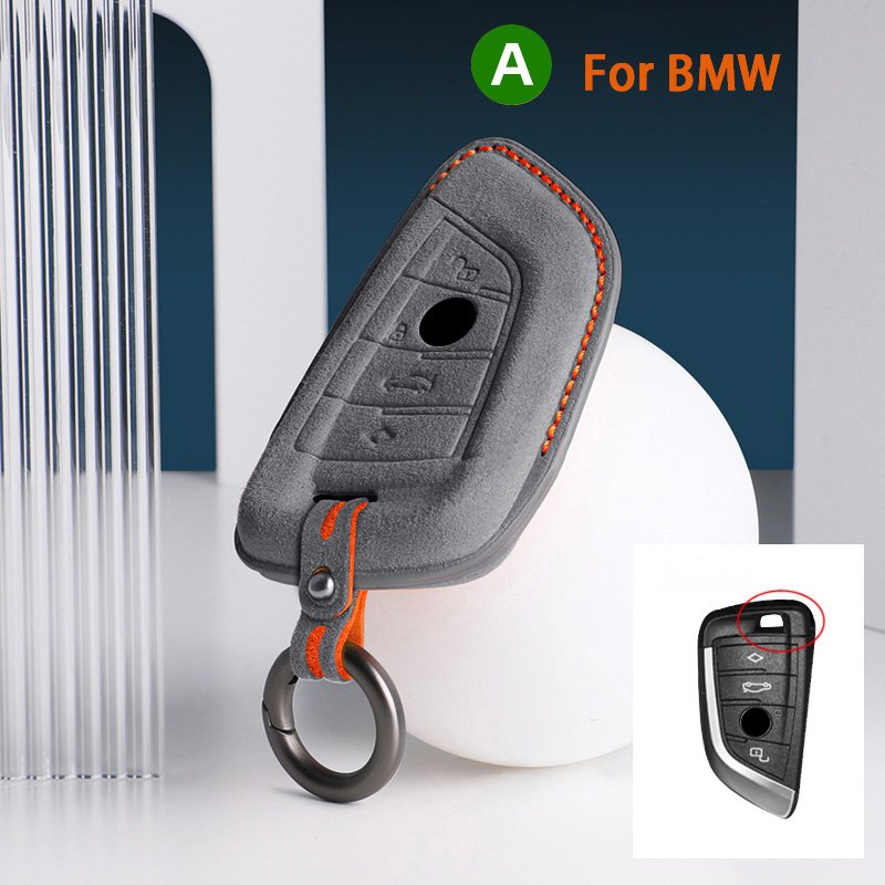

Для BMW 3 5 Series X1 X2 X3 X4 X5 X6 X7 F30 F90 F10 G30 G60 E60 F48 F39 E70 F15 F16 325li 530, автомобильный брелок, замшевый чехол