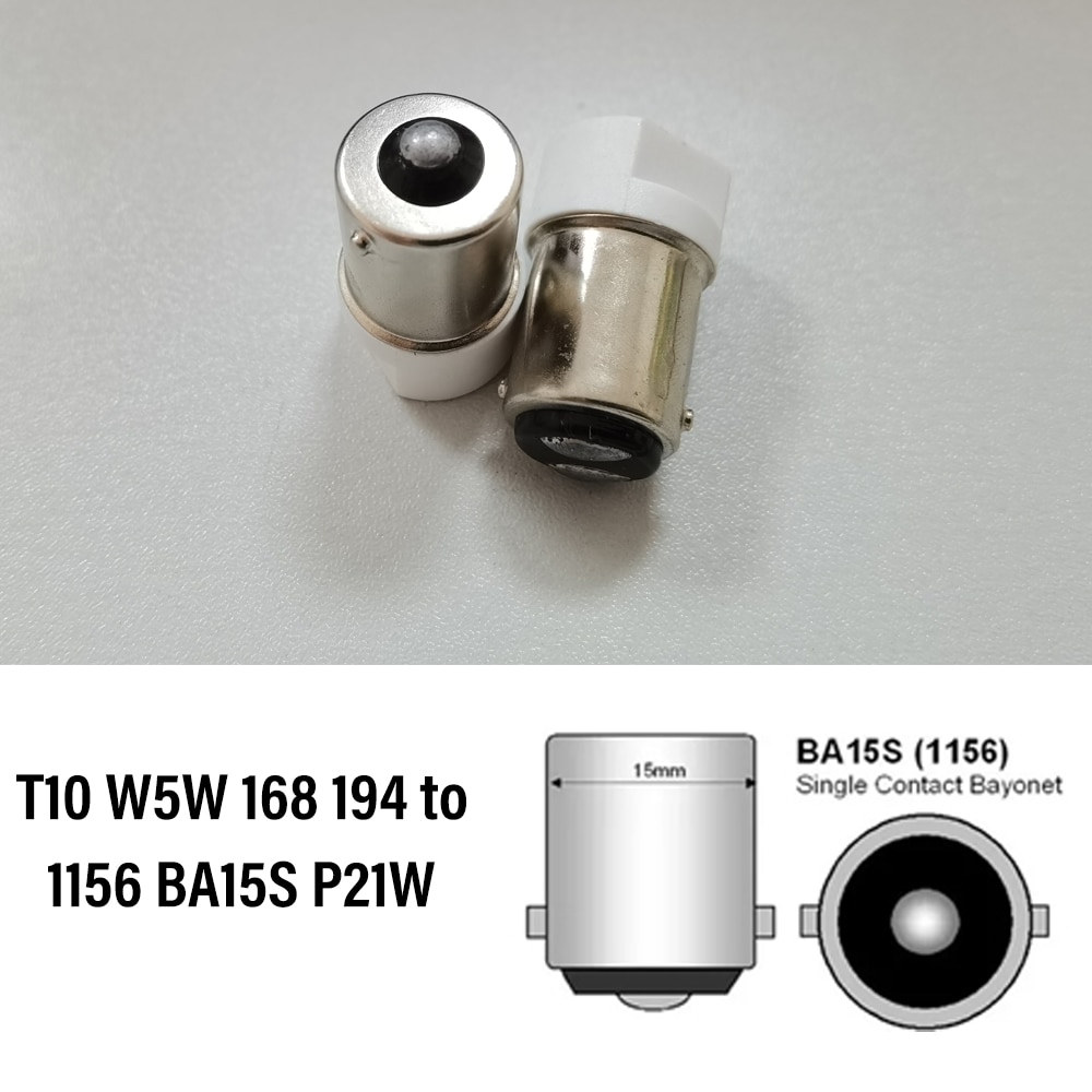

2 шт. T10 W5W 168 194 до 1156 BA15S P21W 1156 BAU15S PY21W 1157 BAY15D P215W Светодиодная лампа Цоколь преобразователя Переходник Гнездо