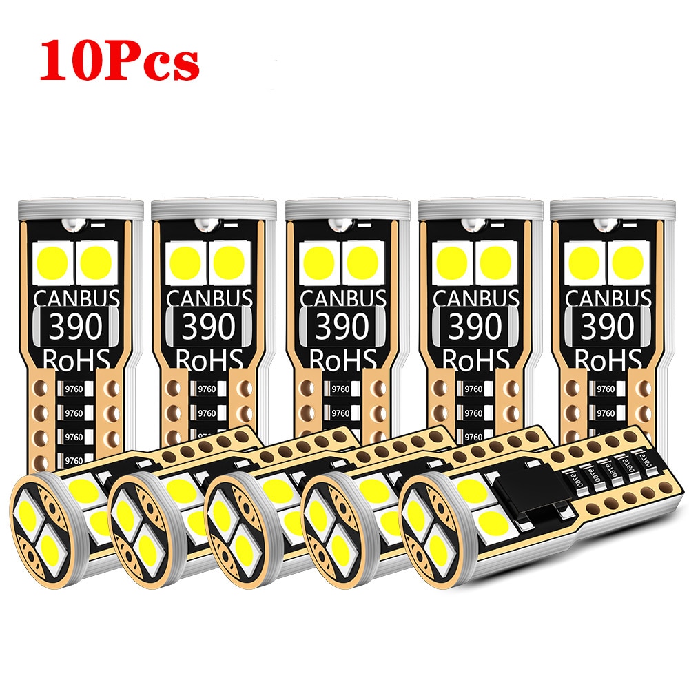 

10 Шт. W5W T10 Canbus 6SMD Автомобильные Купольные Внутренние Фонари 12 В Белые/лампы Для Чтения Номерных Знаков Габаритные О...