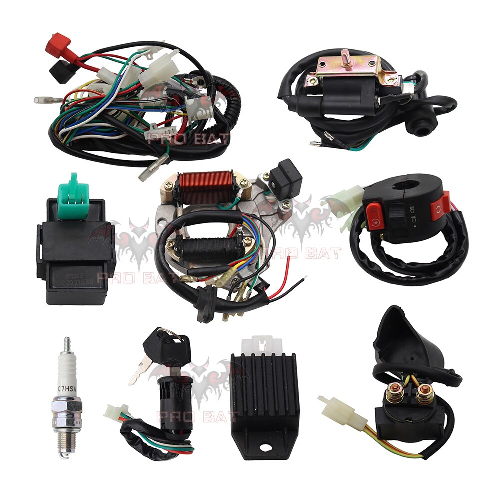 

Комплект проводки для китайского квадроцикла 50cc 70cc 90cc 110cc 125cc CDI